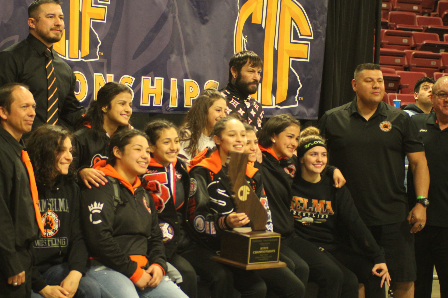 Selma girls wrestling: team wins 3rd state title